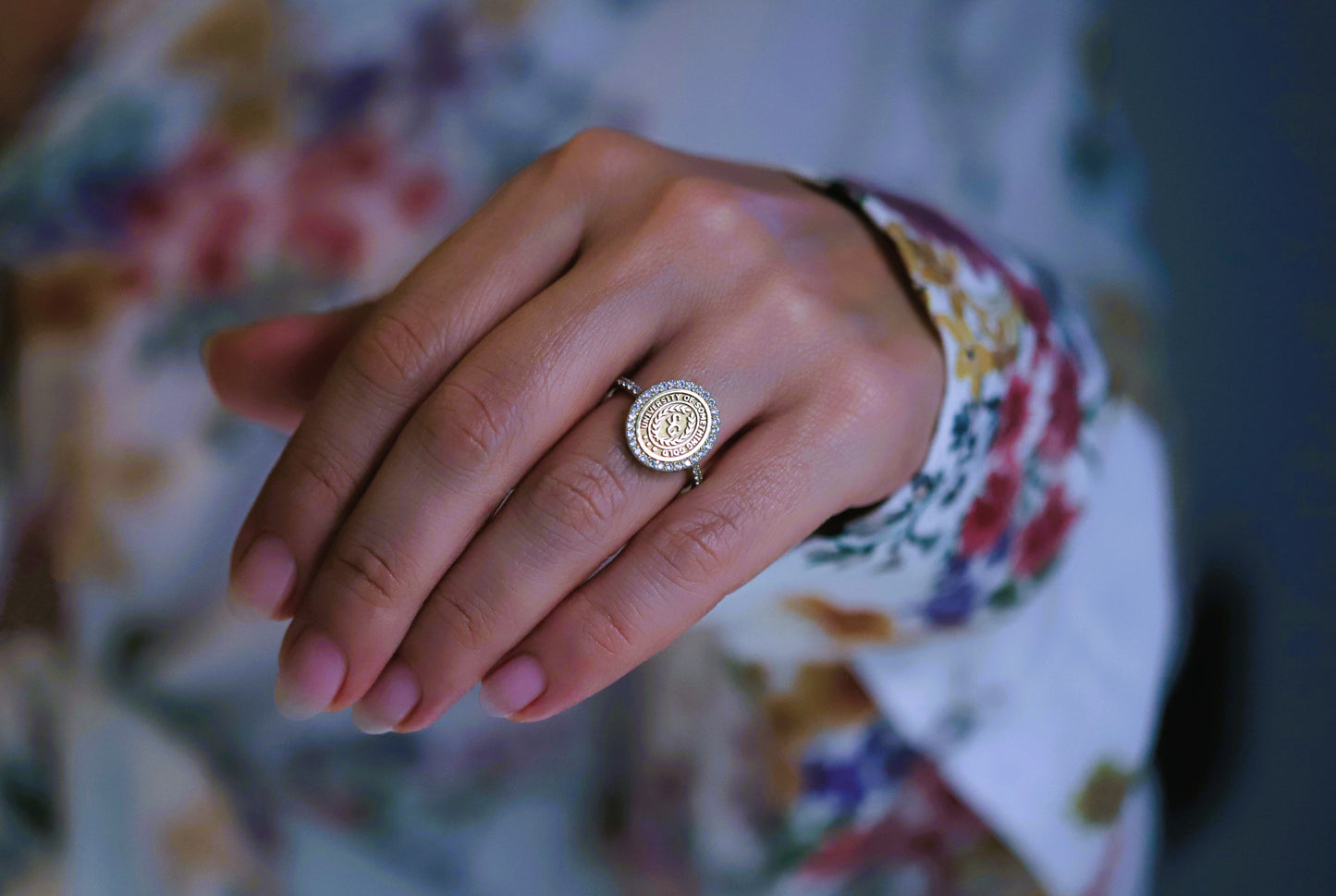 Solid Gold Diamond College Class Rings