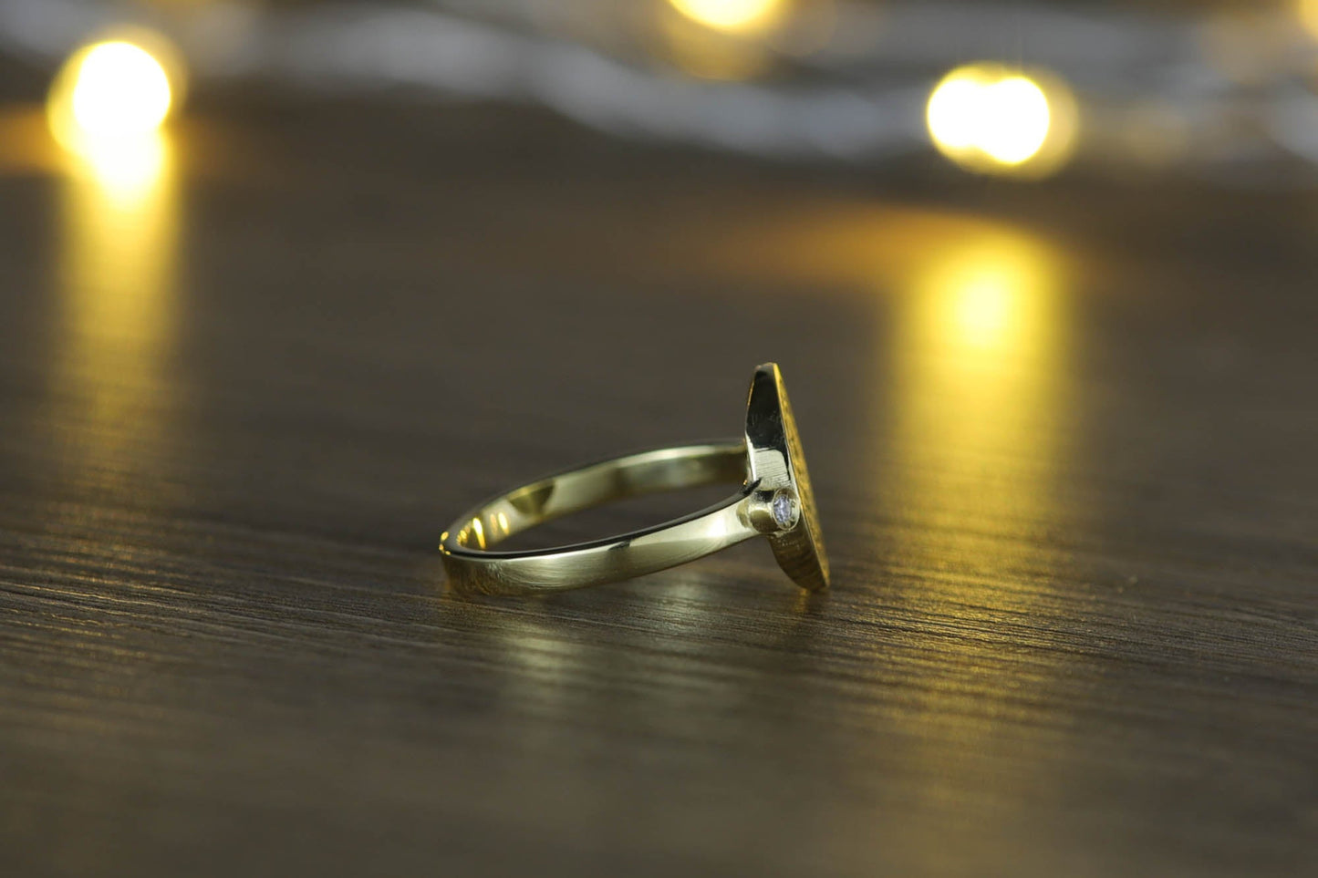 Silver Diamond College Class Rings