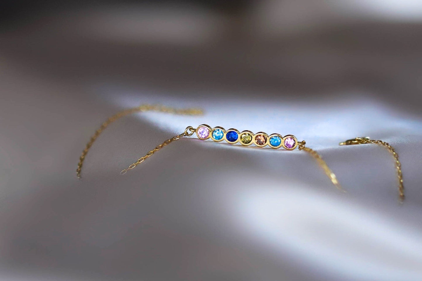 Custom 7 Birthstone Bracelet