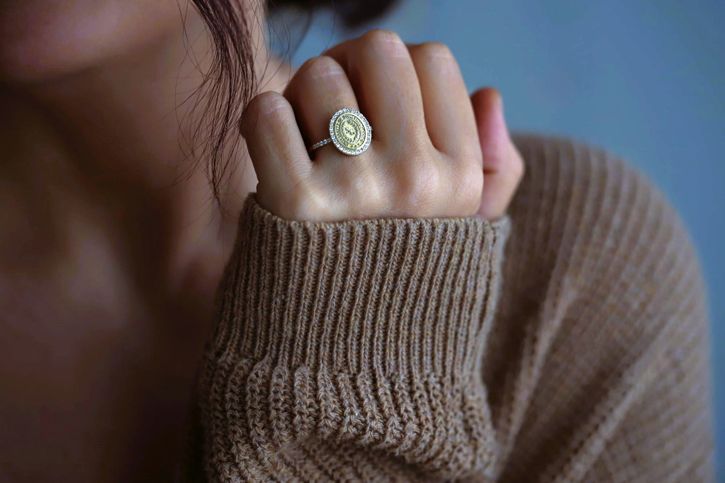 Solid Gold Diamond College Class Rings