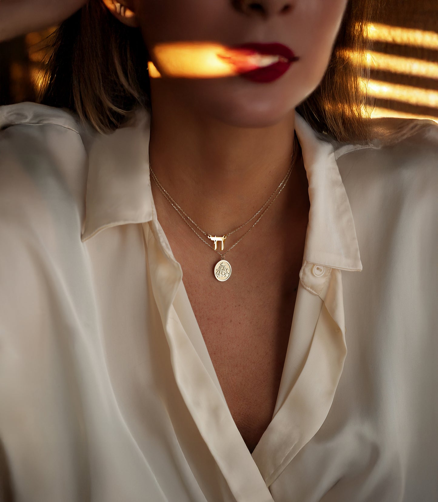 Gold Chai Necklace – 10k & 14k Solid Gold Jewish Life Symbol Pendant, Meaningful Faith Necklace, Gift for Bat Mitzvah or Hanukkah