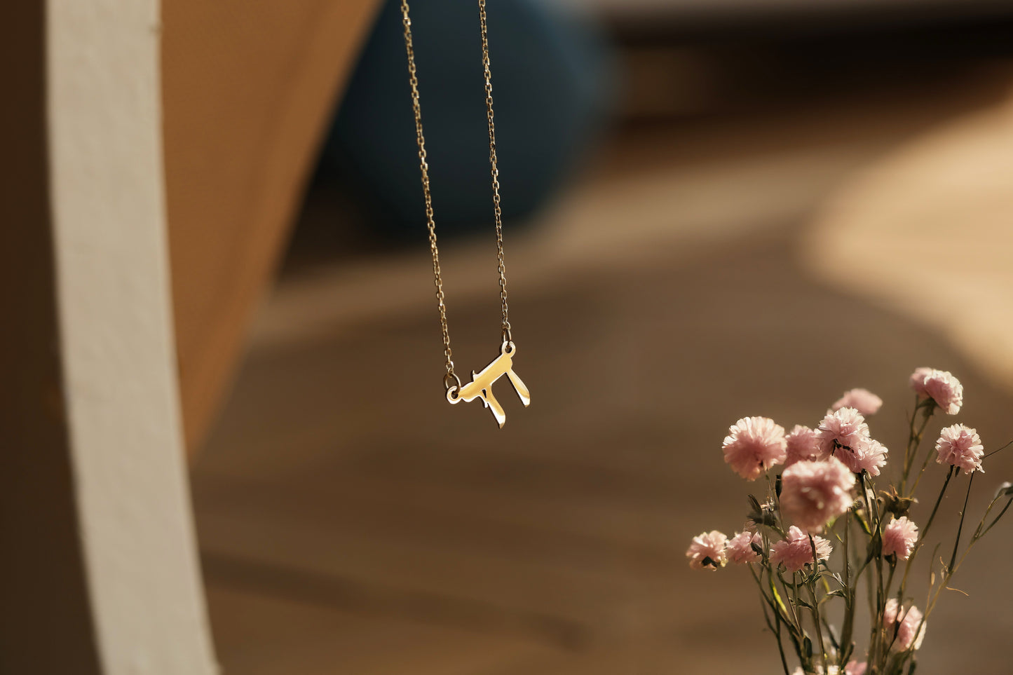 Gold Chai Necklace – 10k & 14k Solid Gold Jewish Life Symbol Pendant, Meaningful Faith Necklace, Gift for Bat Mitzvah or Hanukkah