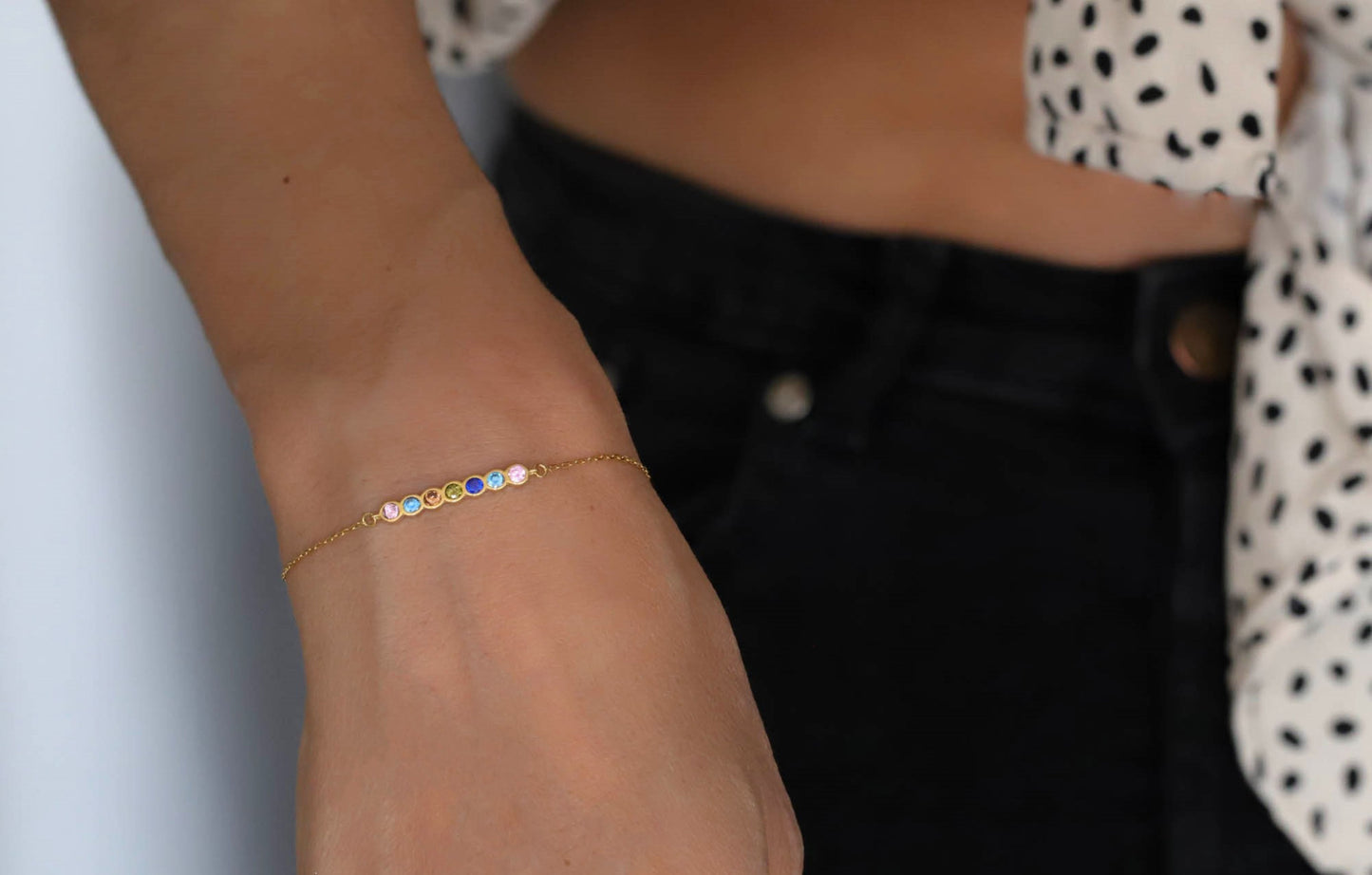 Custom 7 Birthstone Bracelet