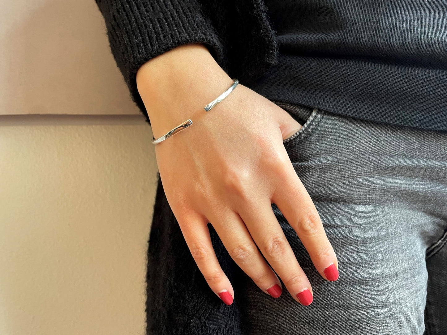 Silver Cuff Bracelets Bangle