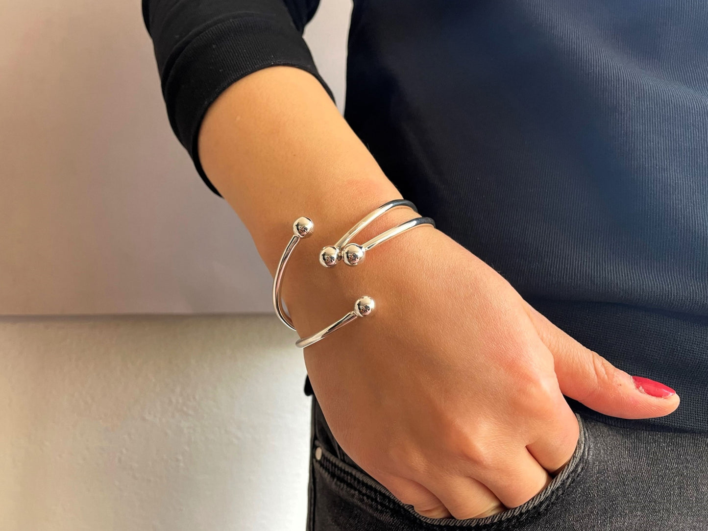 West Indies Silver Bangles