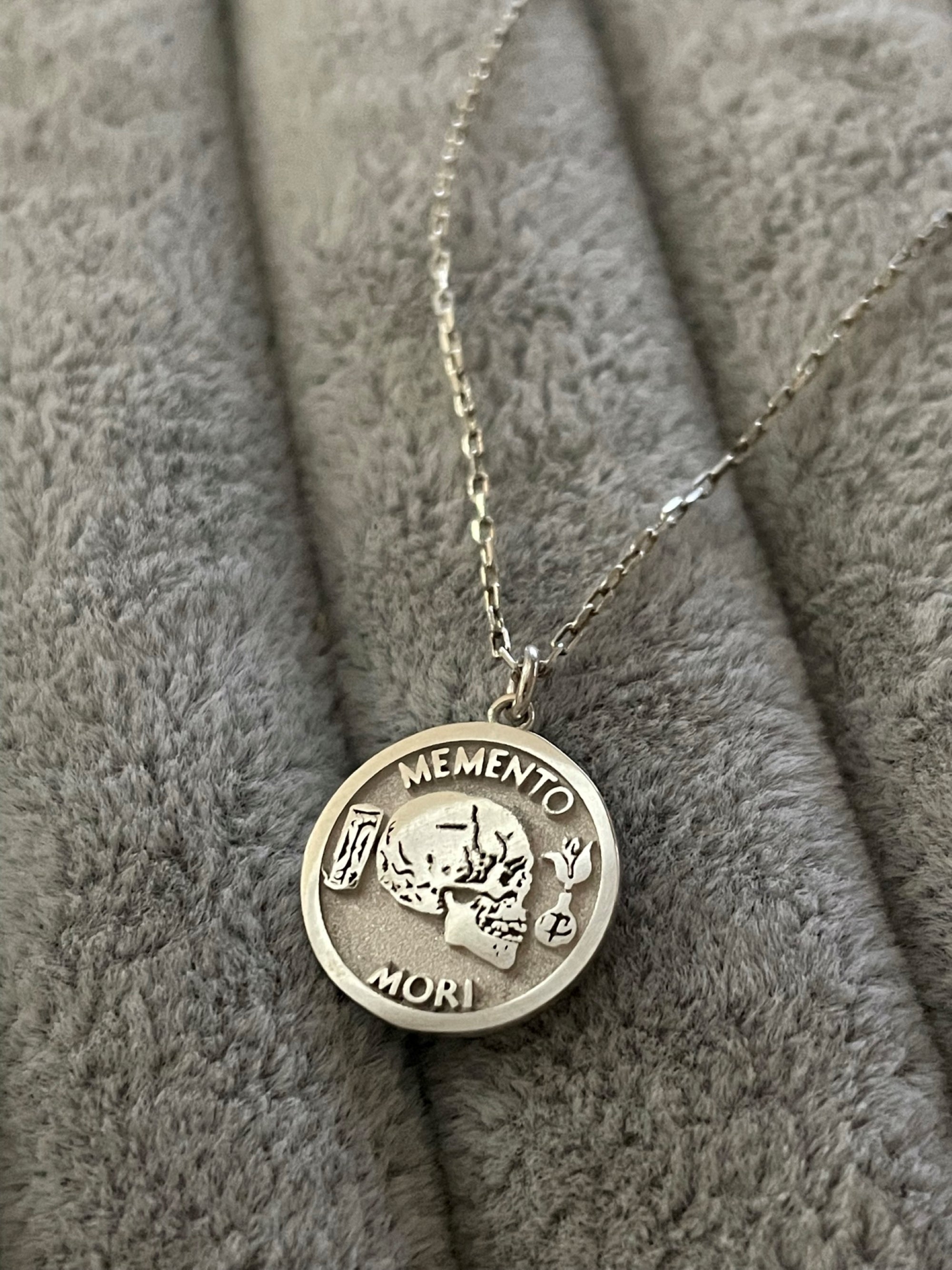 Silver Memento Mori Necklace