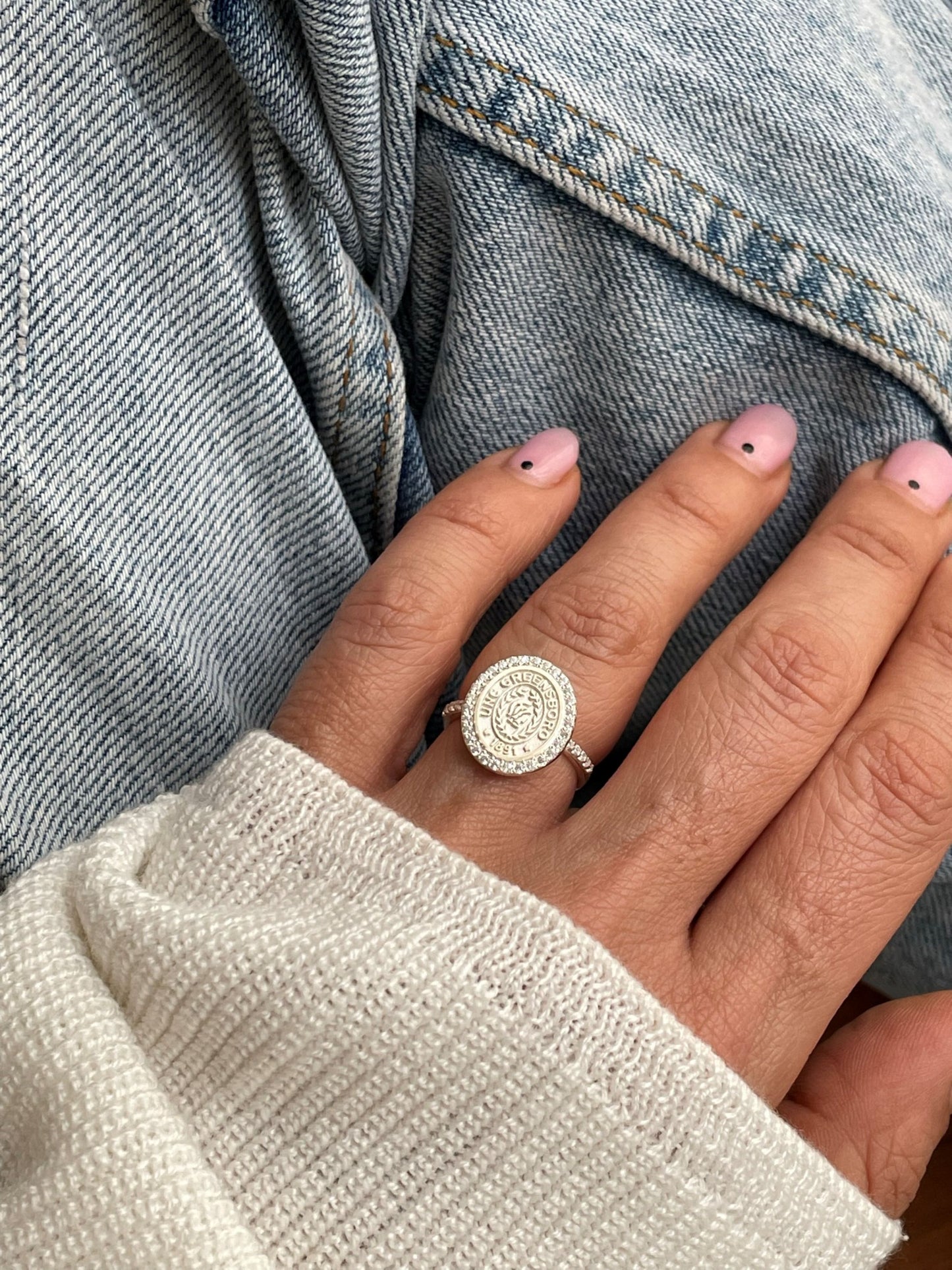 Solid Gold Diamond College Class Rings