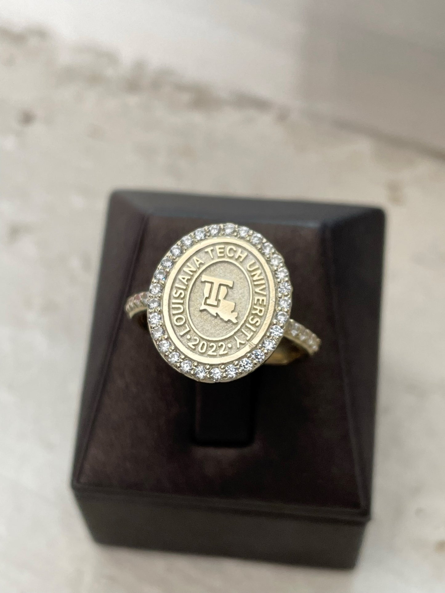 Solid Gold Diamond College Class Rings