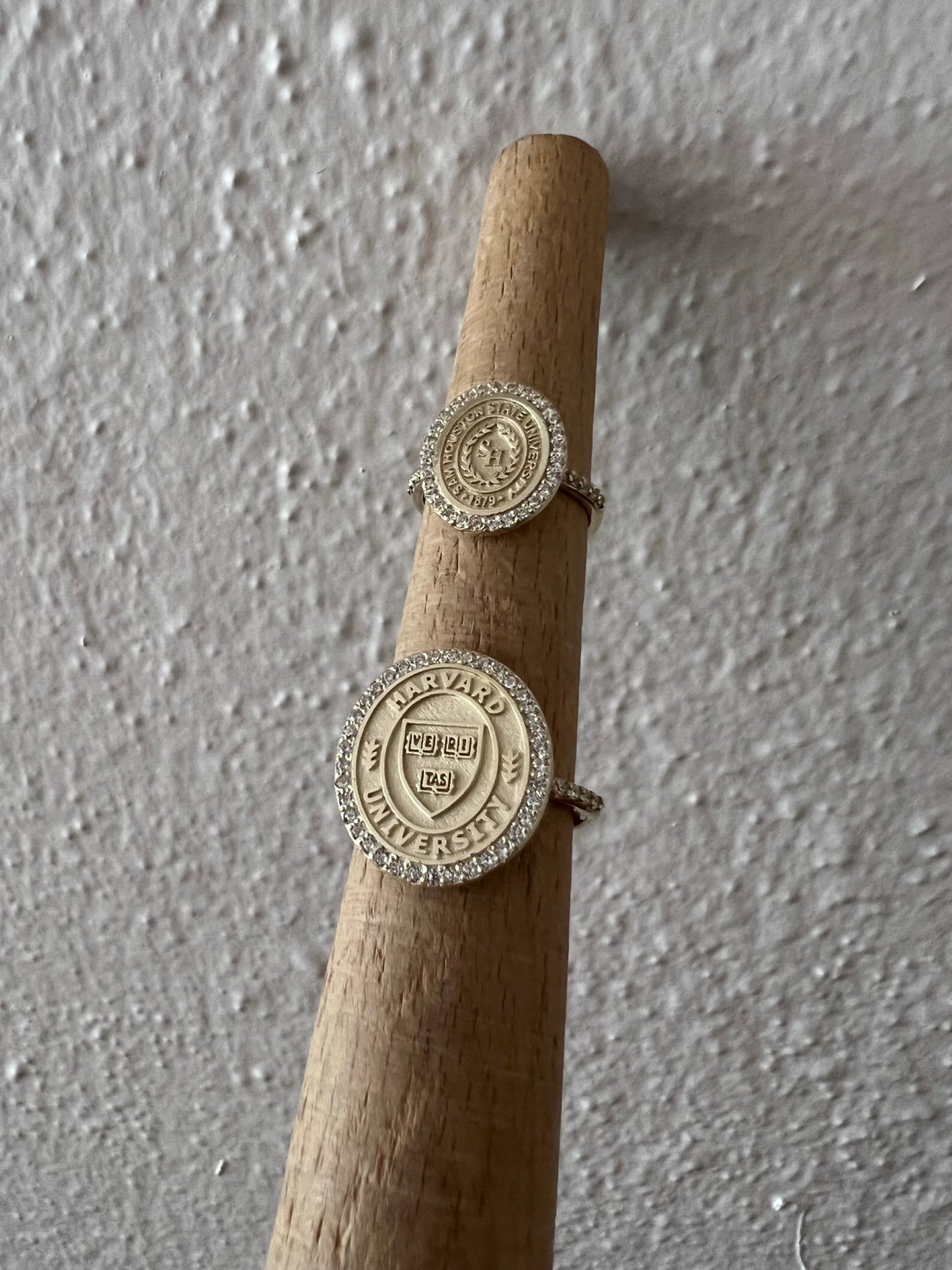 Solid Gold Diamond College Class Rings