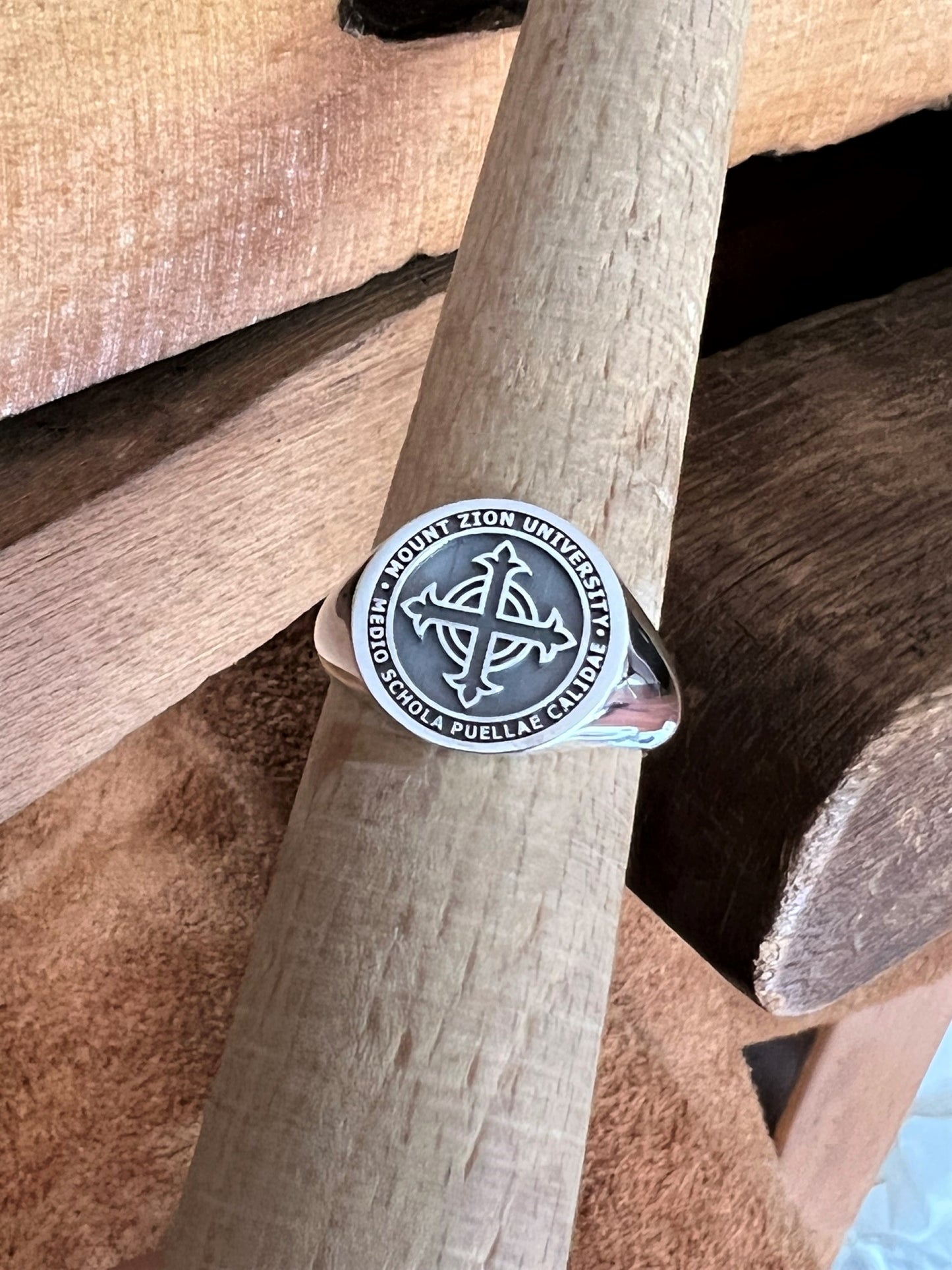 Custom Silver Class Rings Round