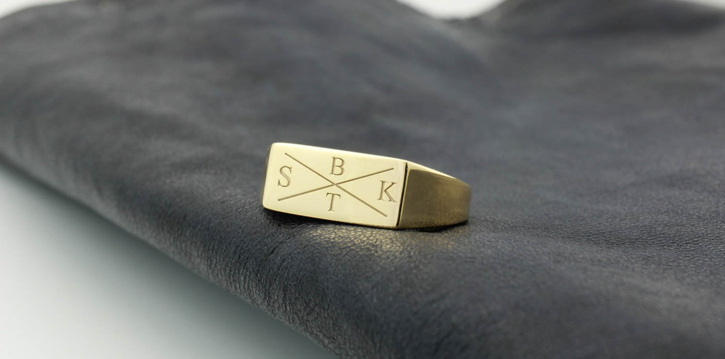 Rectangle Signet Ring