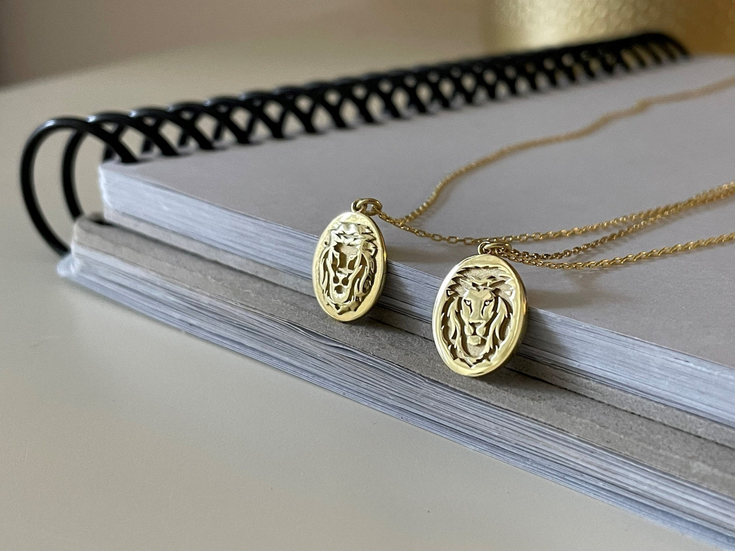 Gold Lion Necklace