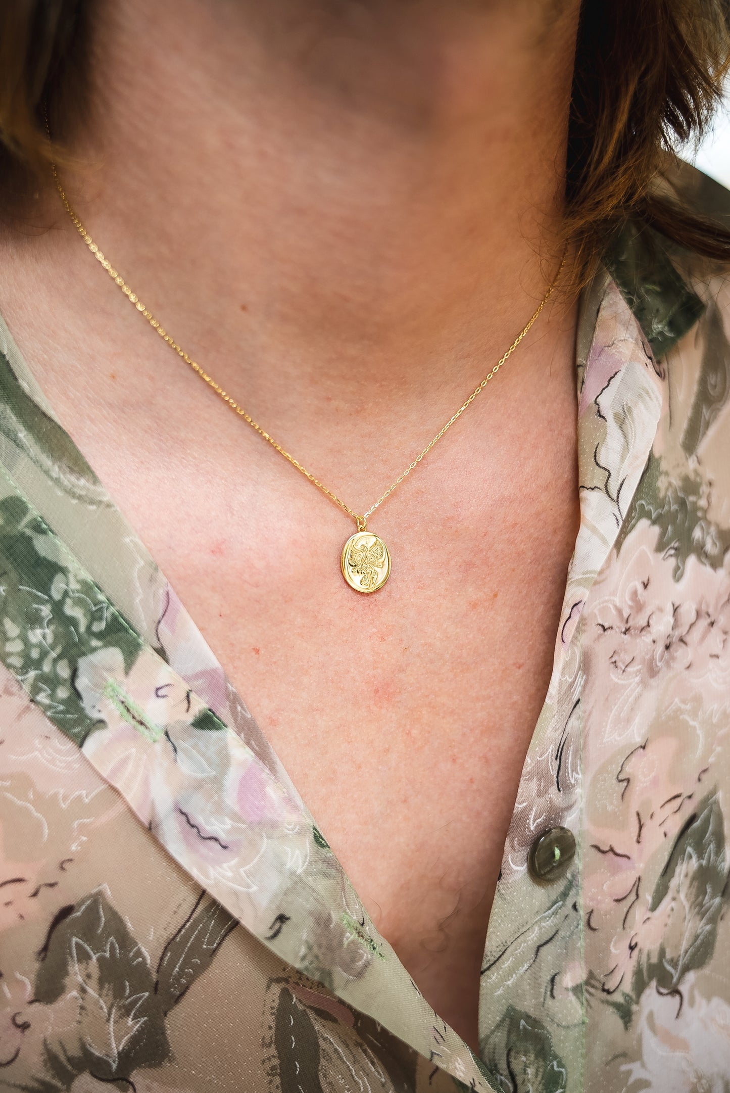 Gold Phoenix Necklace