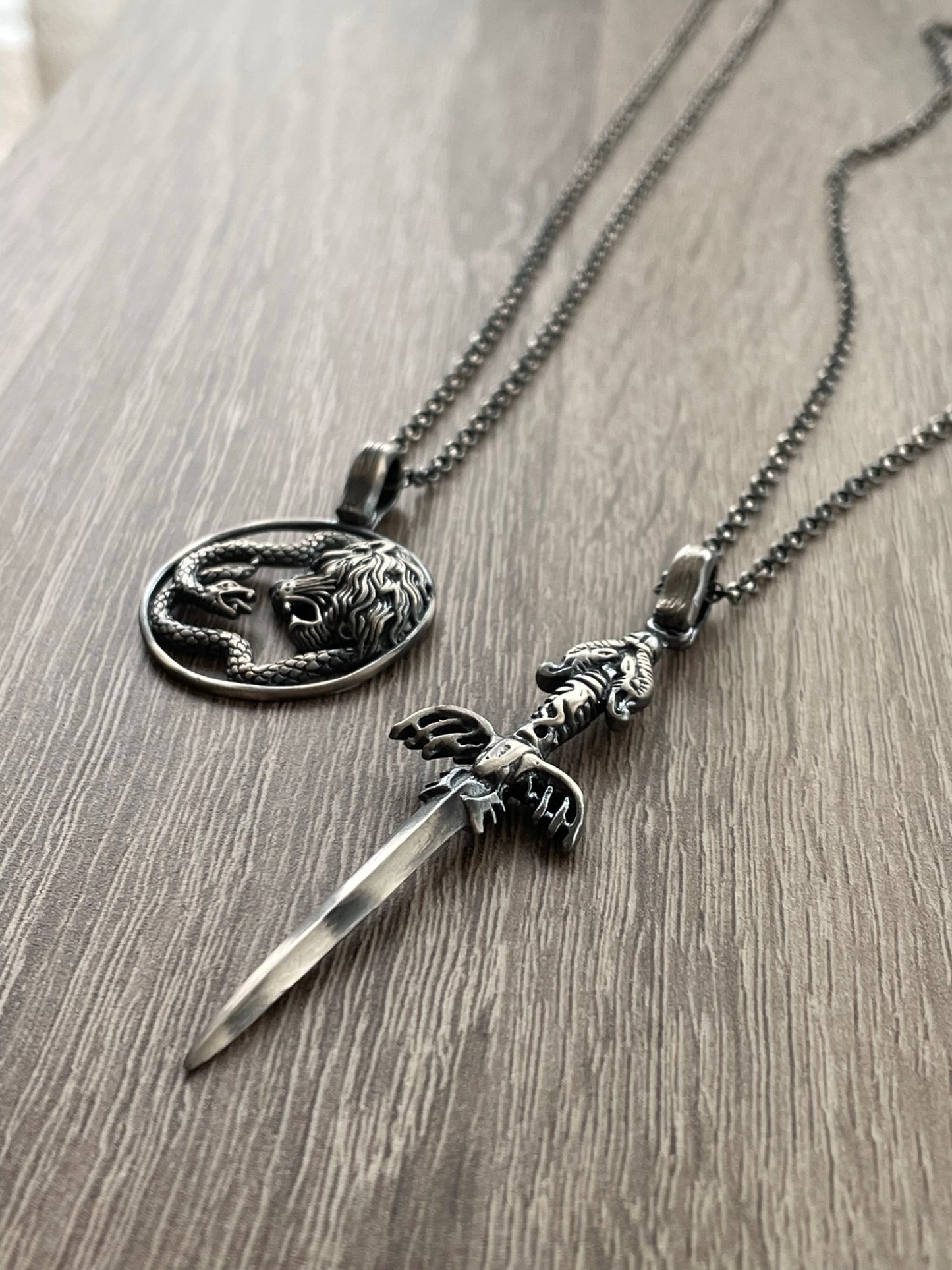 Lion Serpent Necklace