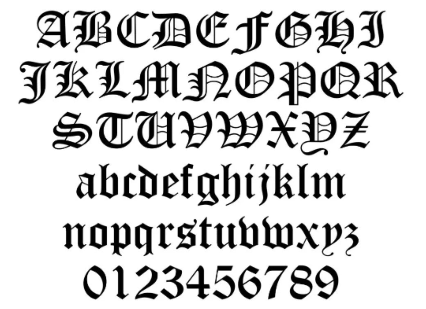 Gold Black Enamel Initial Ring