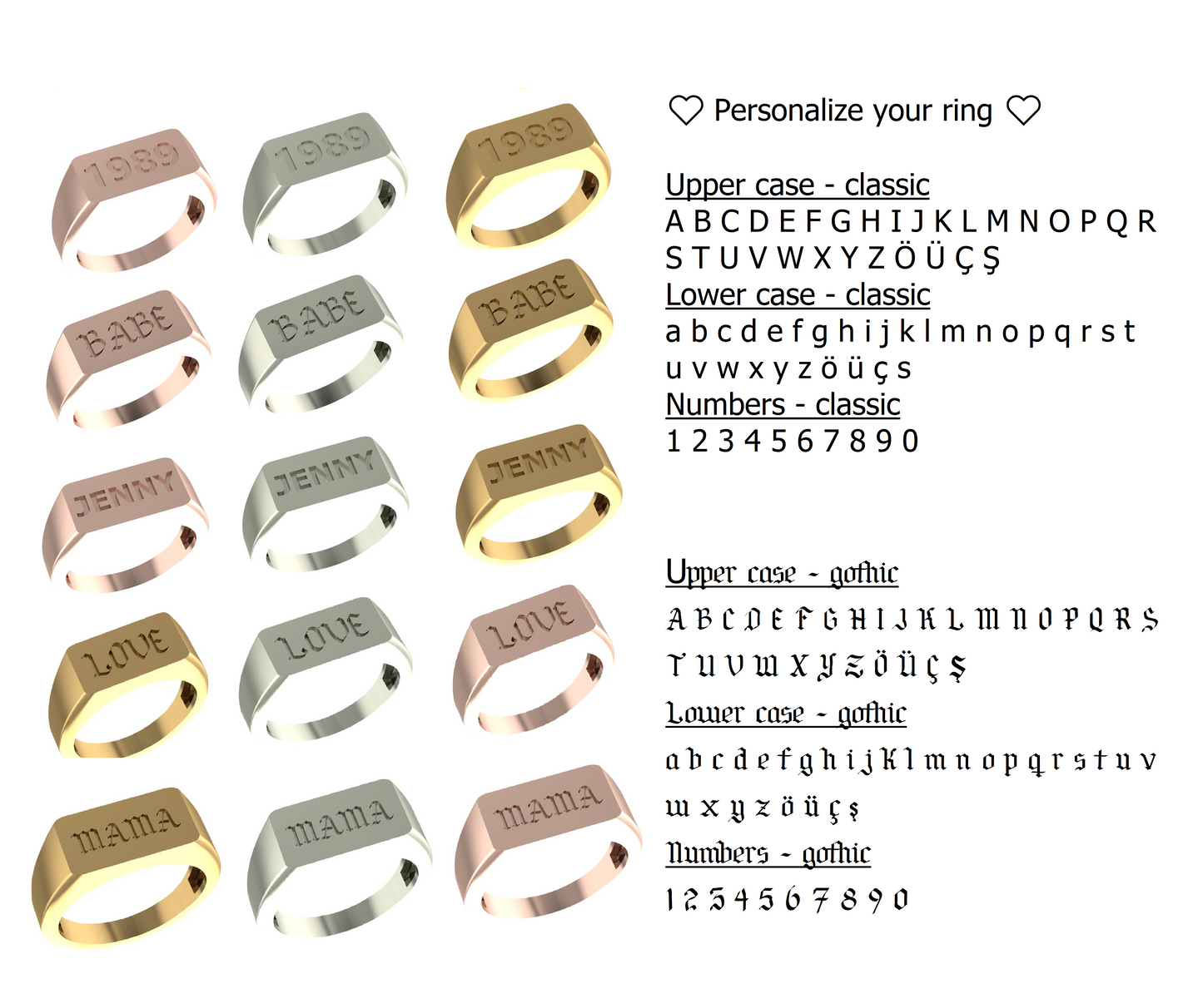 Rectangle Signet Ring