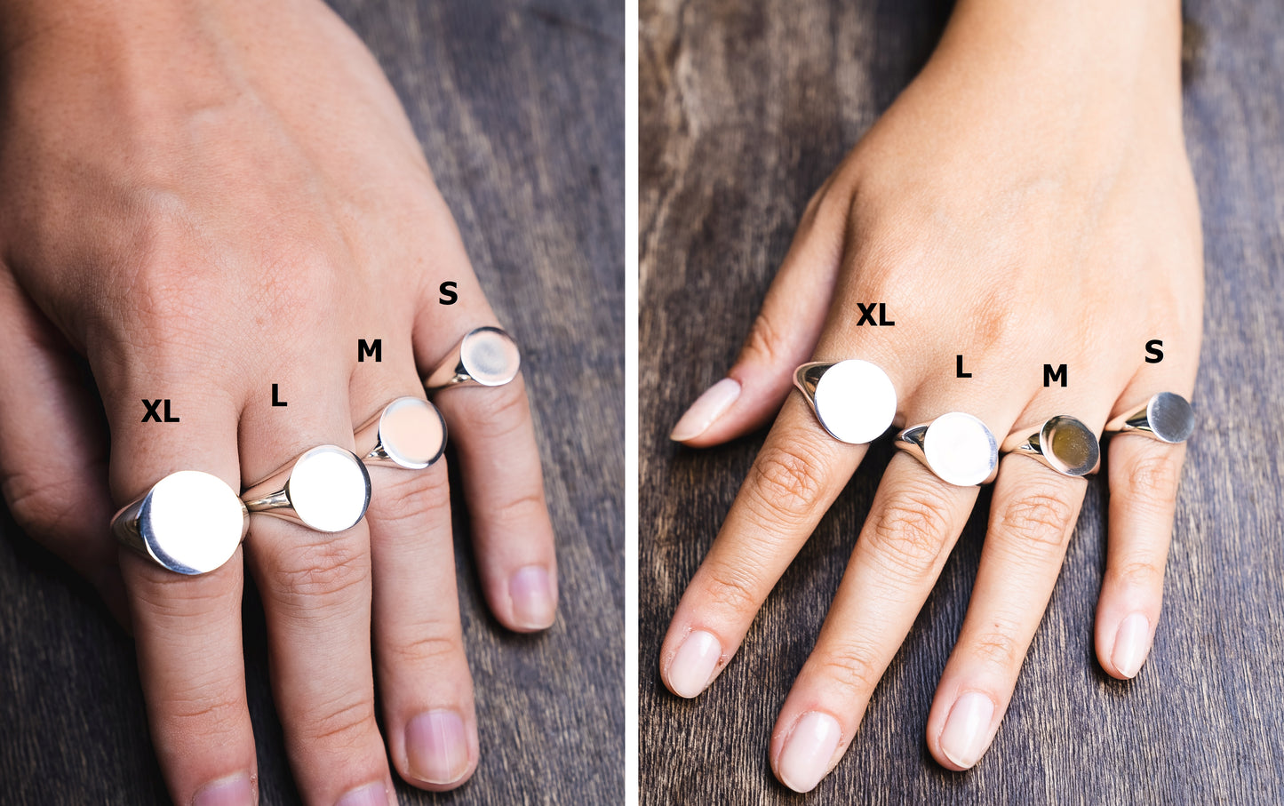 Custom Silver Class Rings Round