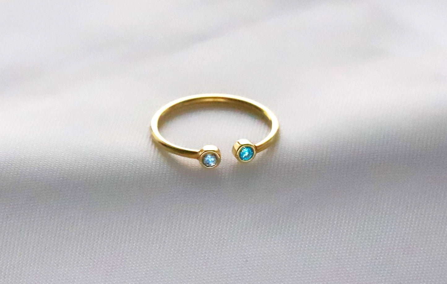 Couples Dual Birthstone Ring