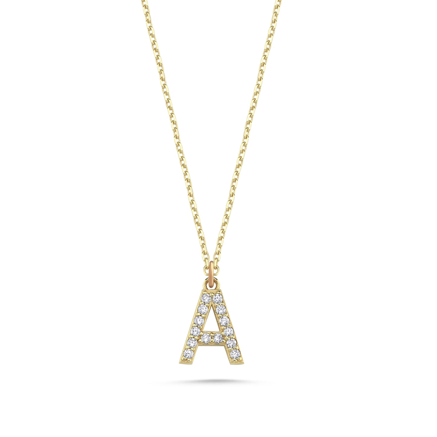 Close up of the real diamond letter a
