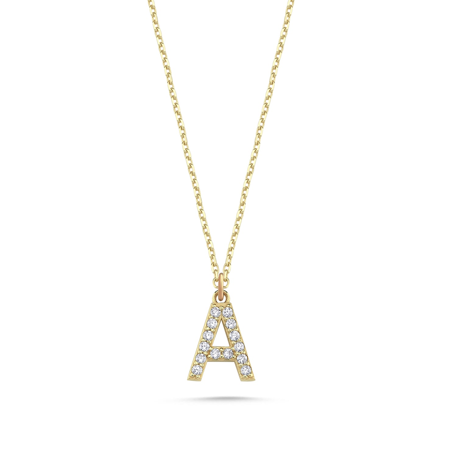 Close up of the real diamond letter a