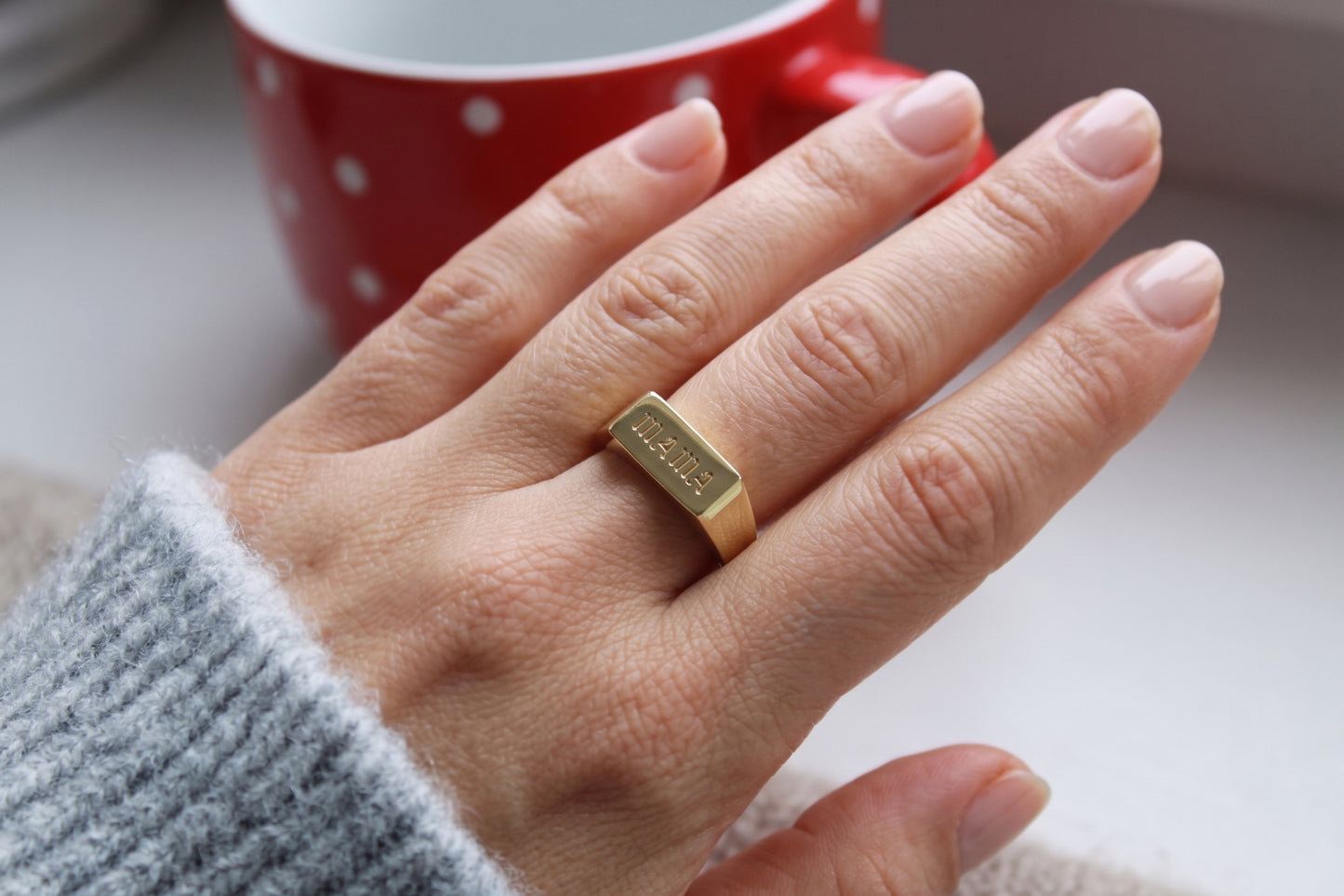 MAMA Signet Ring – Bold Mother Jewelry