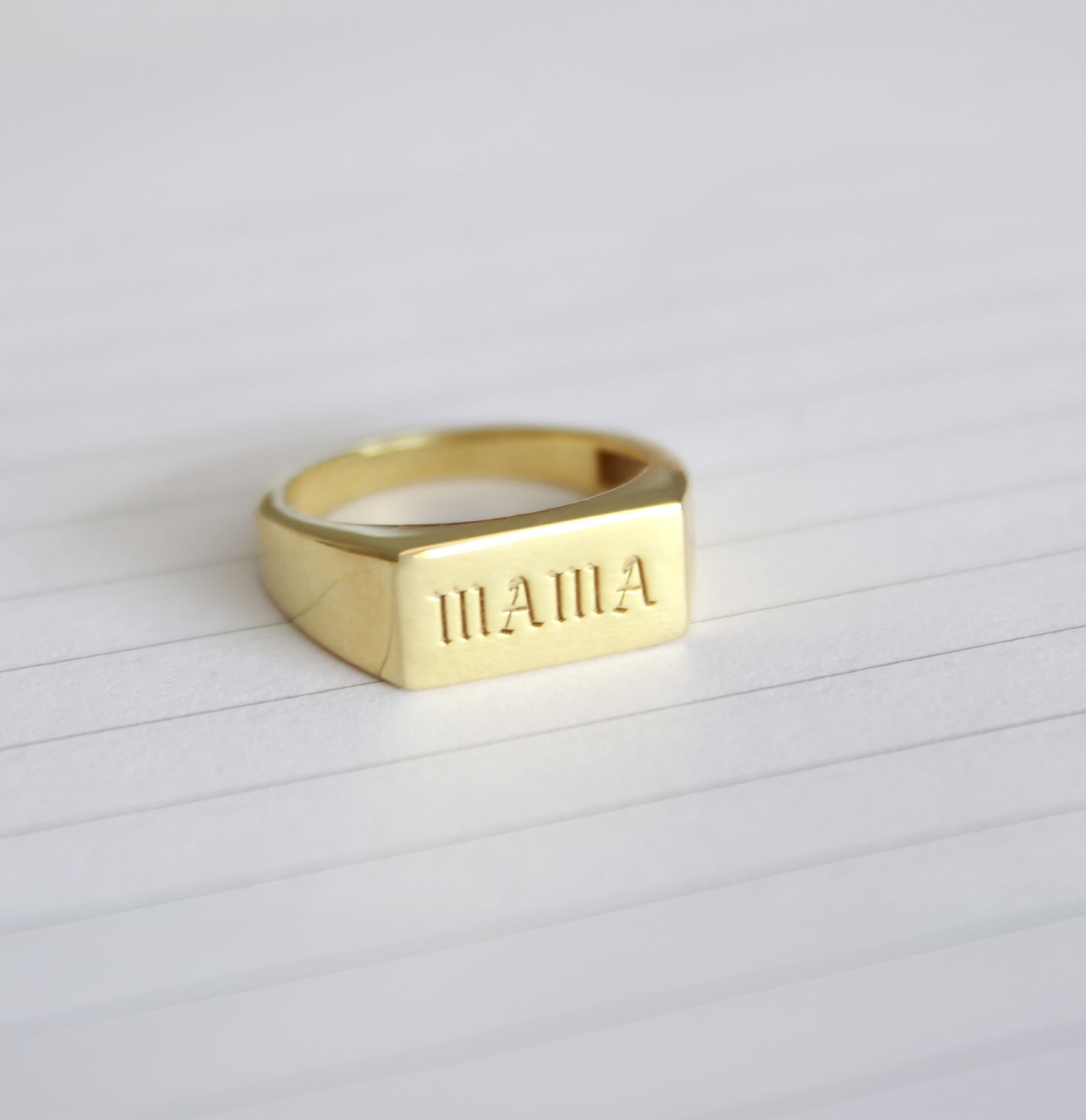 MAMA Signet Ring – Bold Mother Jewelry