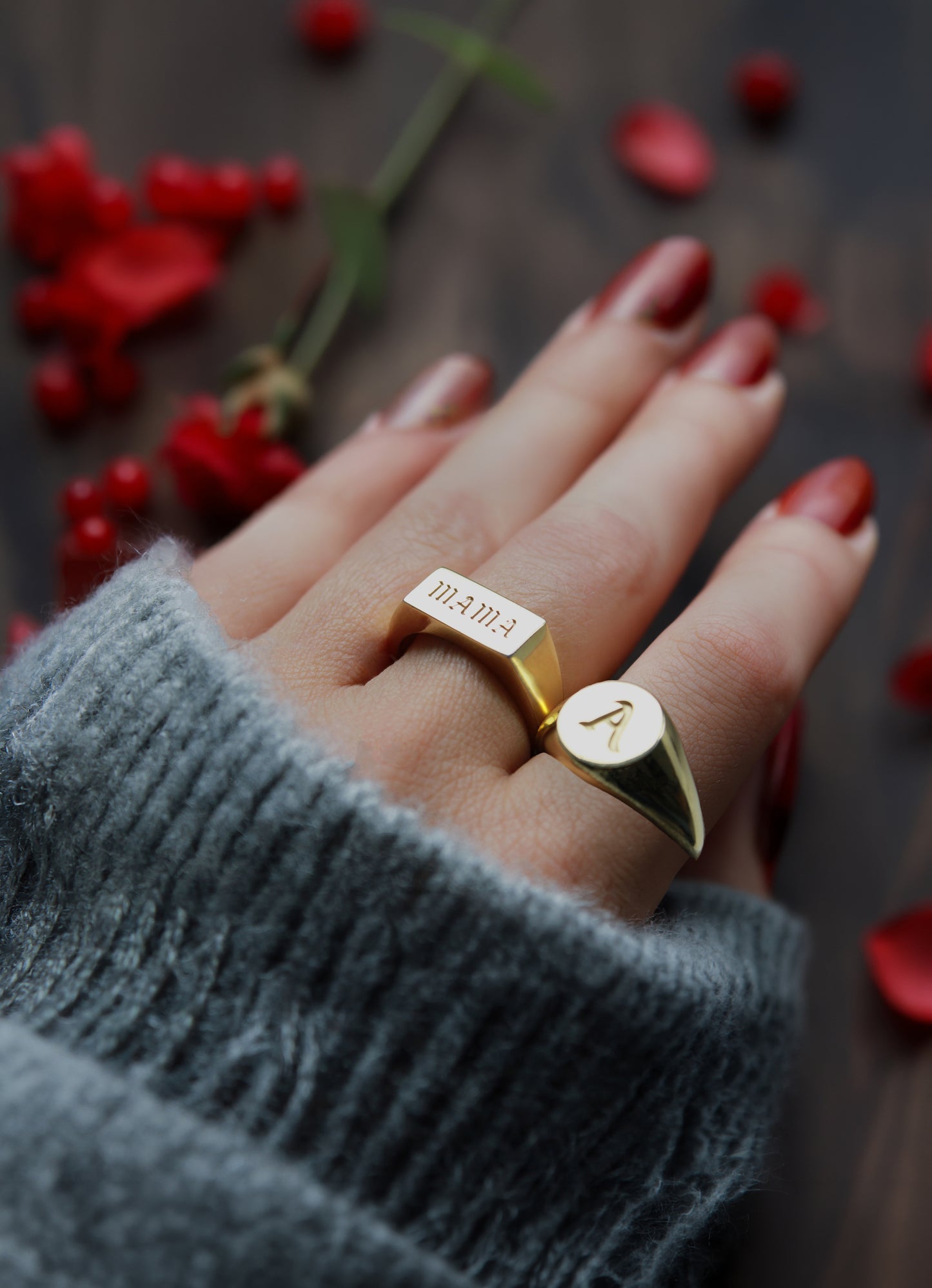 MAMA Signet Ring – Bold Mother Jewelry