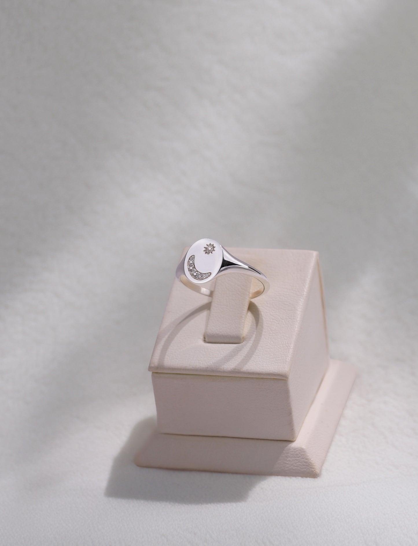 Sterling Silver Celestial Signet Ring