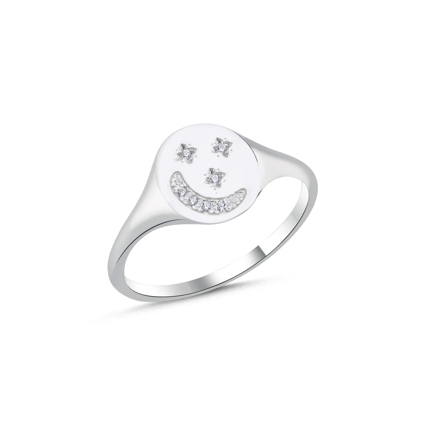 Sterling Silver Celestial Signet Ring