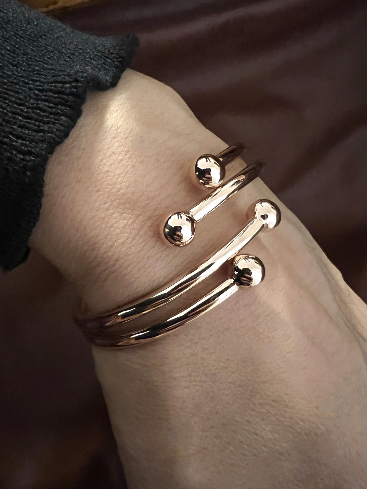 Set Of 5 Sterling Silver Thick West Indian Bangles – Handmade – 925 Silver