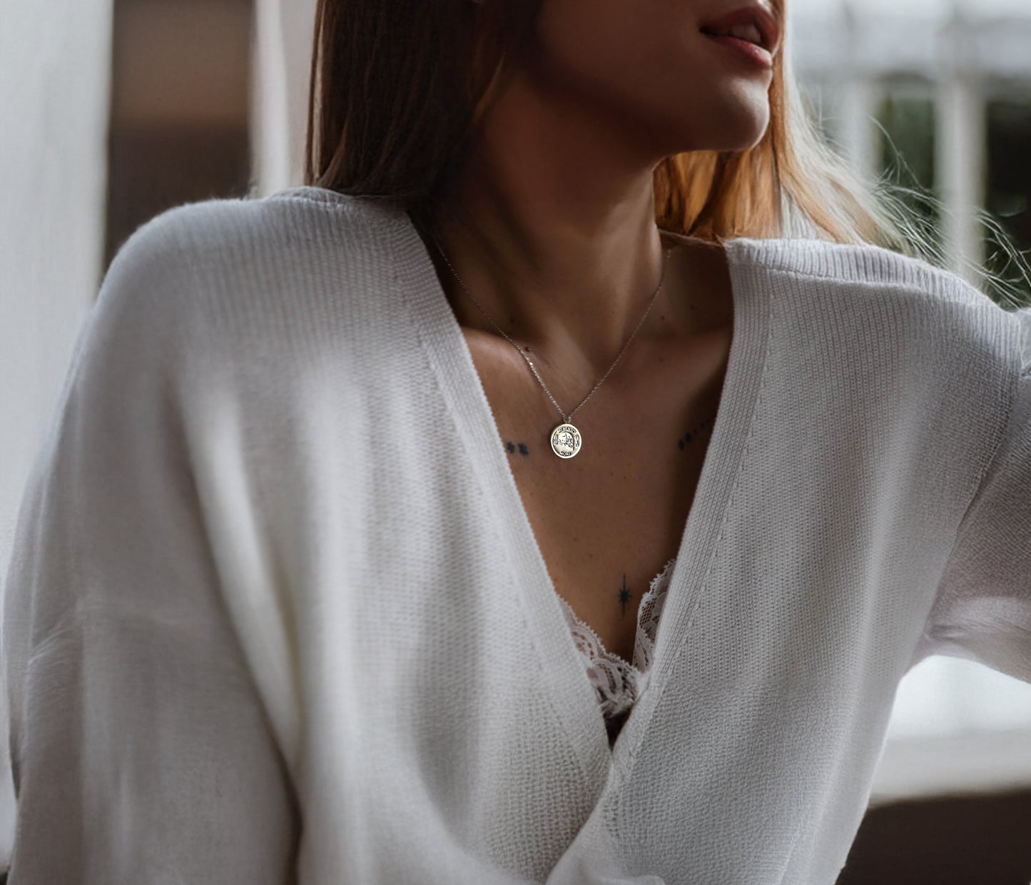 Memento Mori Necklace – Handcrafted Gold or Sterling Silver Stoic Pendant