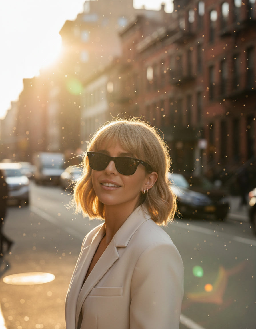 Solid Gold Huggie Hoops - Set of 3 Earrings