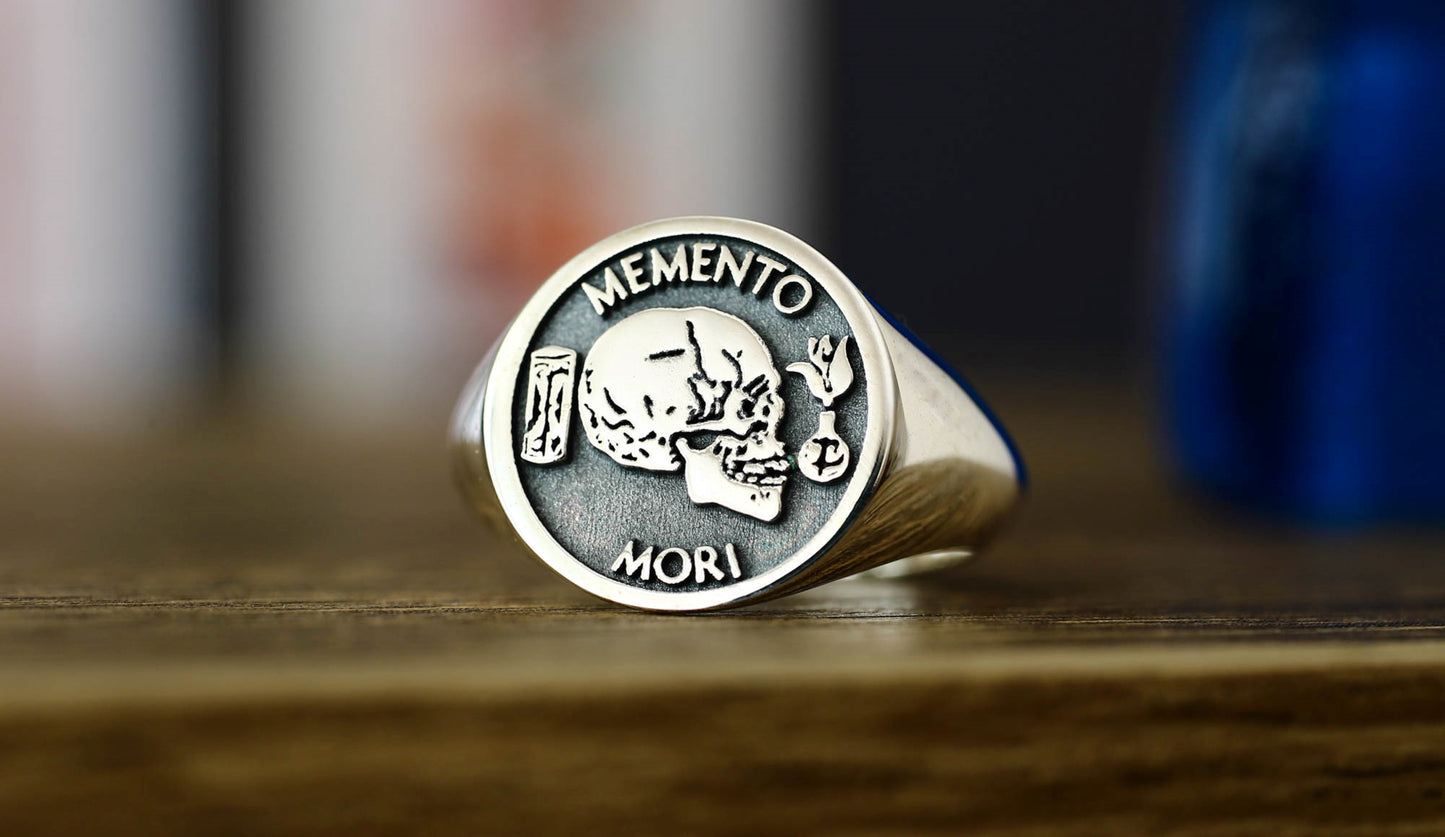 Silver Memento Mori Ring