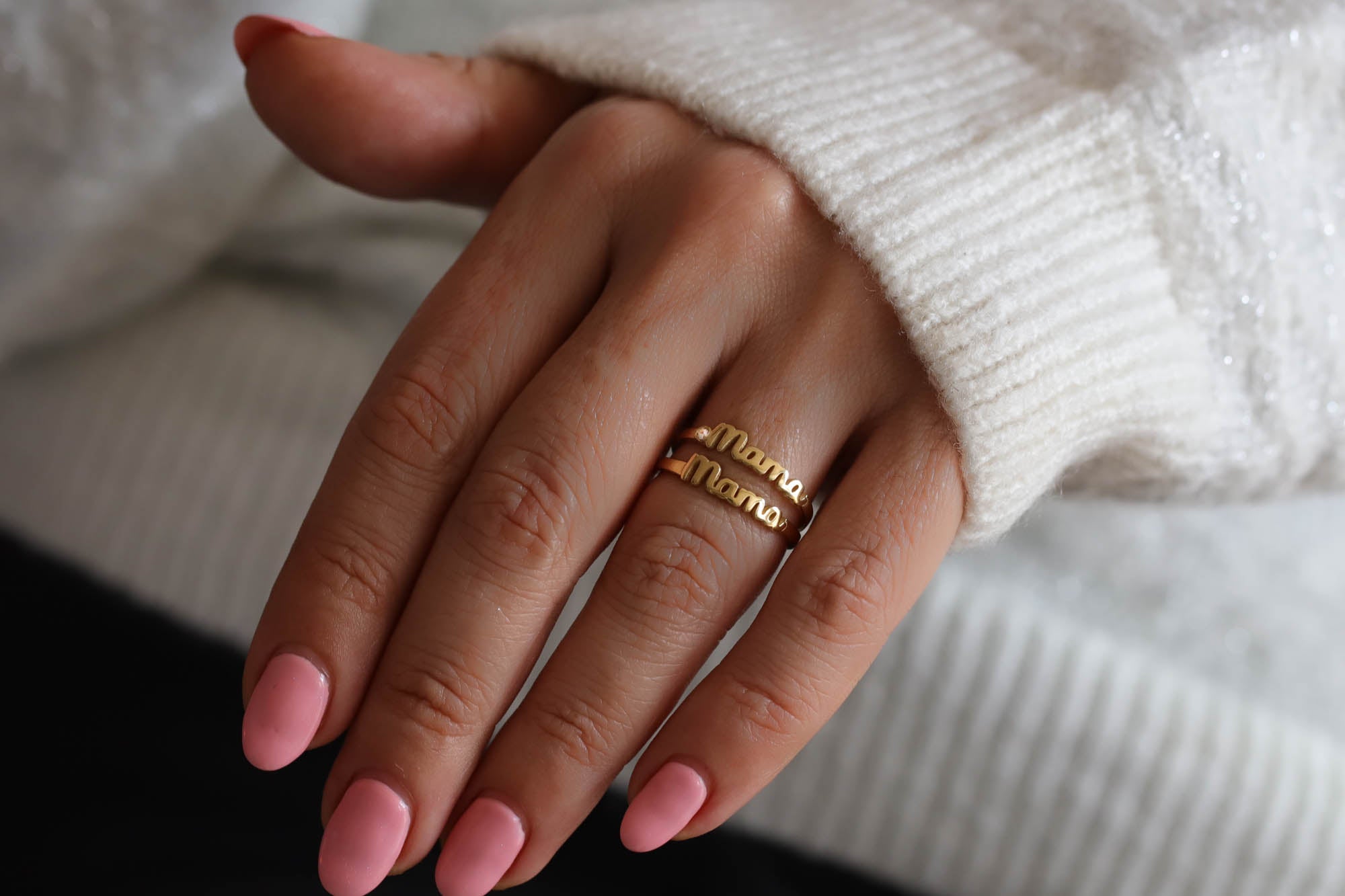 Gold on sale mama ring