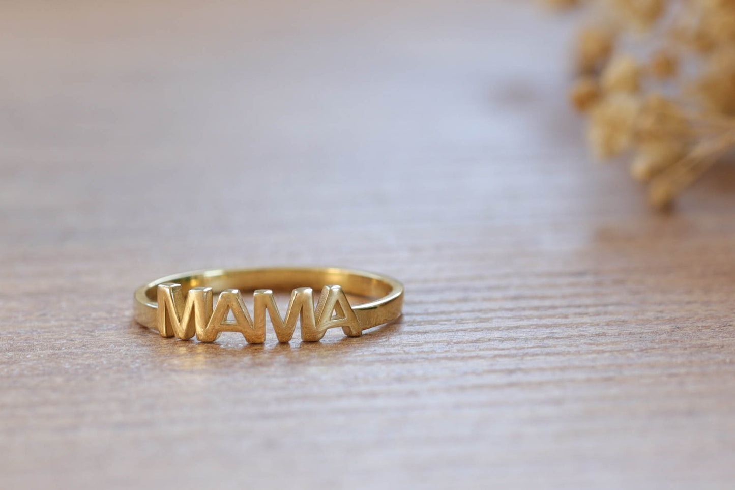 Gold mama ring