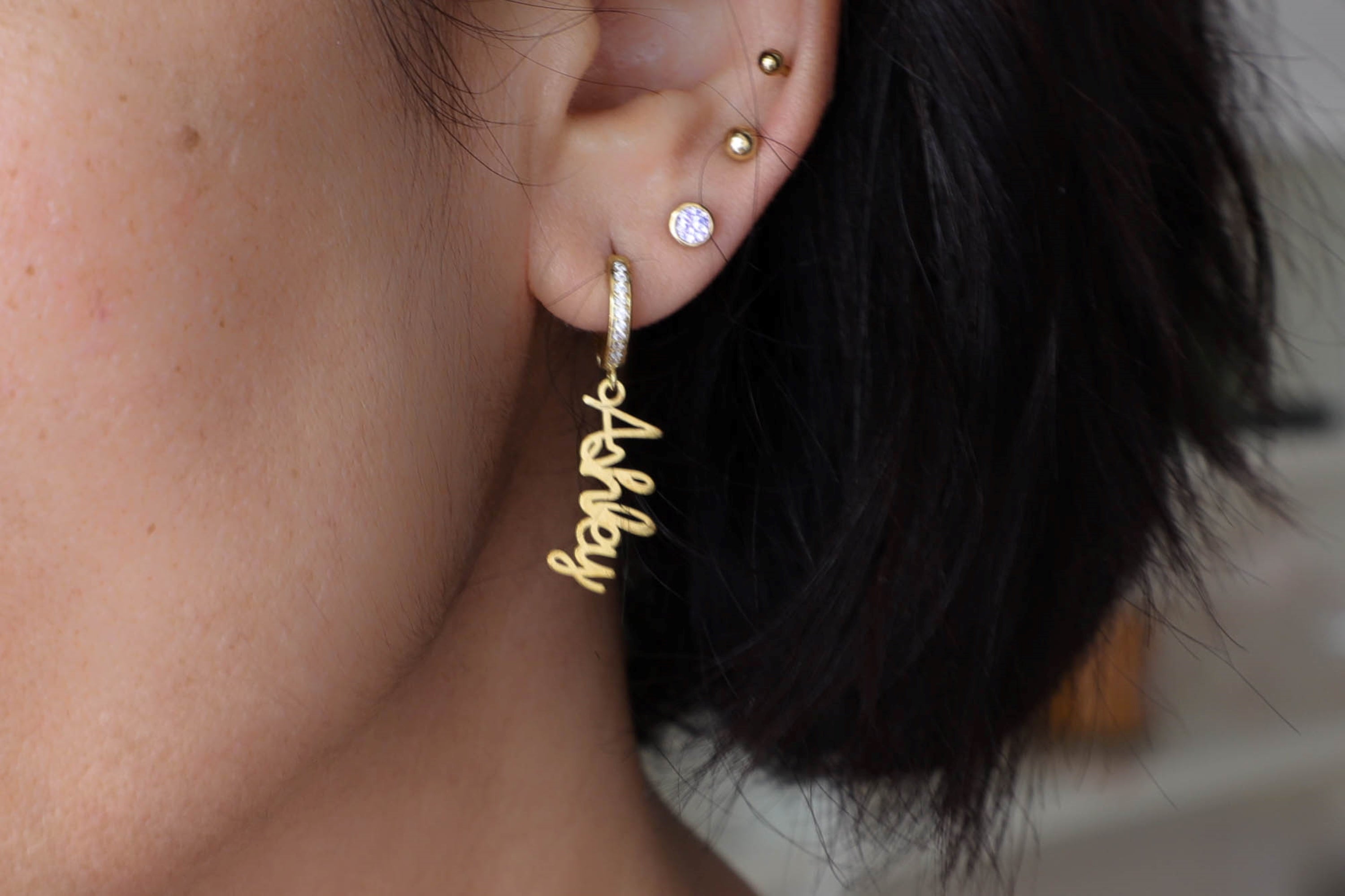 Earrings Earrings Fashion Trendy Silver Custom Jewelry Gold Plated Cubic  Zirconia Ear Cuffs Earrings For Women Titanium Earrings for Women Sensitive  Ears Blunt Earrings : Amazon.co.uk: Fashion