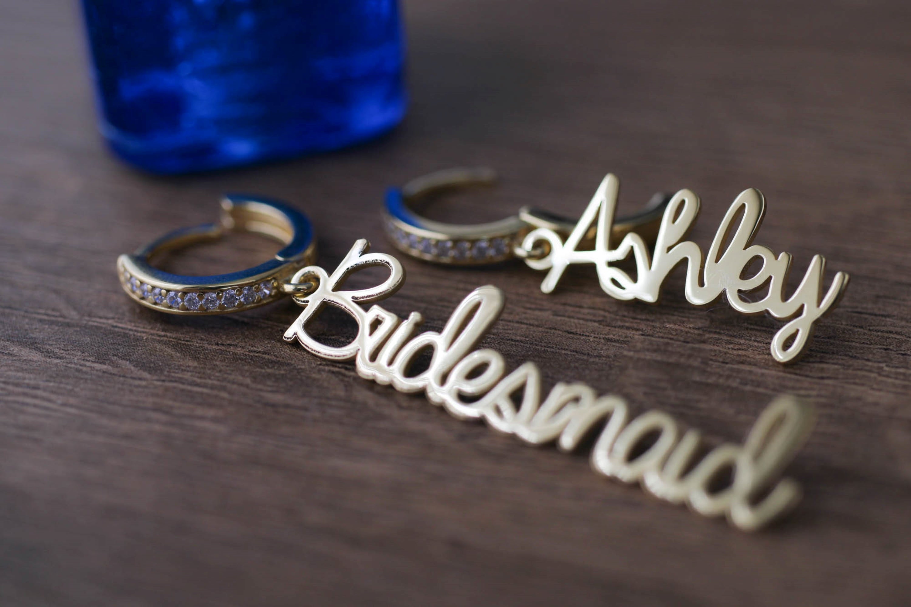 Custom Name Hoop Earrings – The Sis Kiss