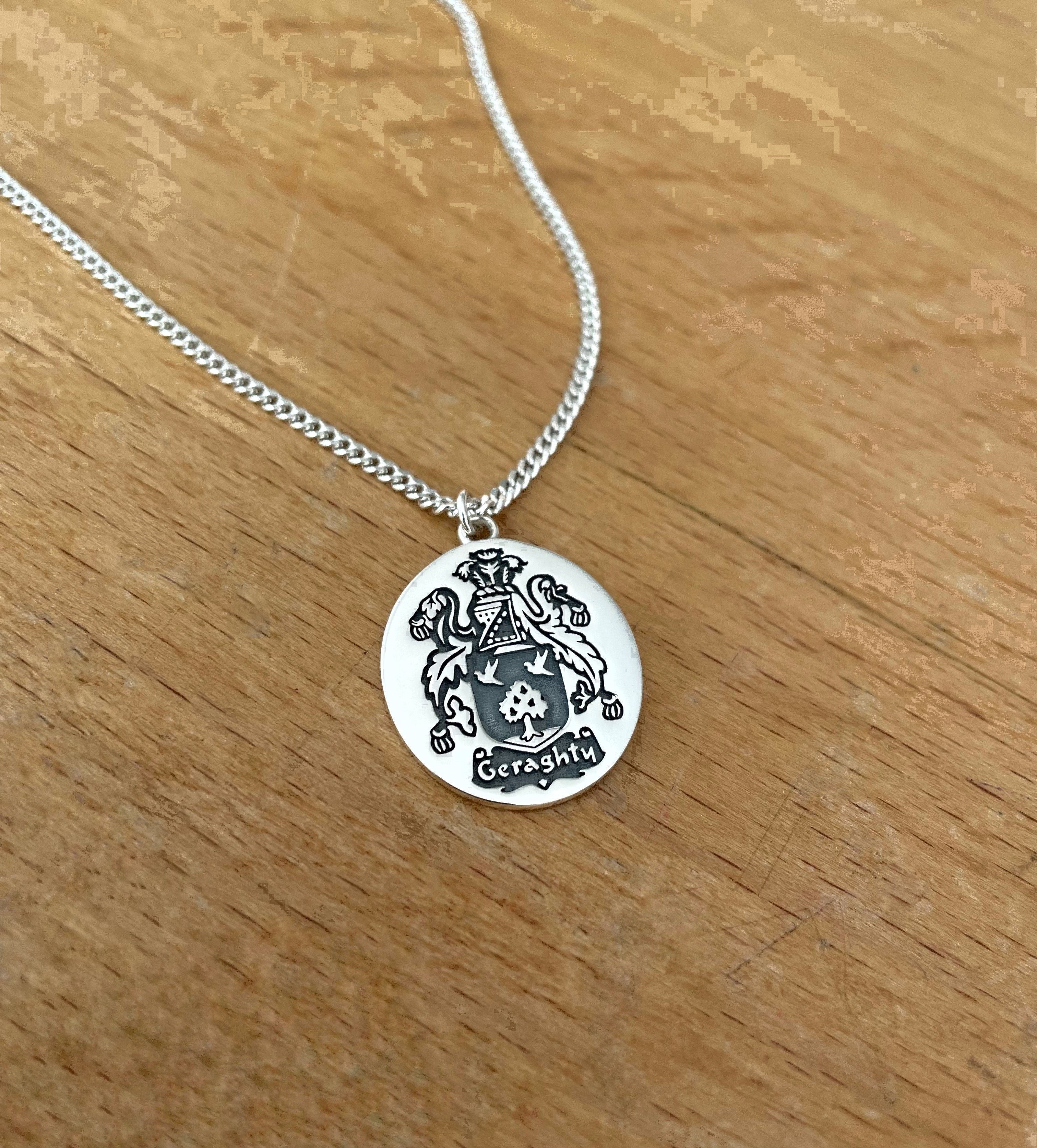 Personalised Family Ring Necklace in 92.5 Sterling Silver – Liyanajewel